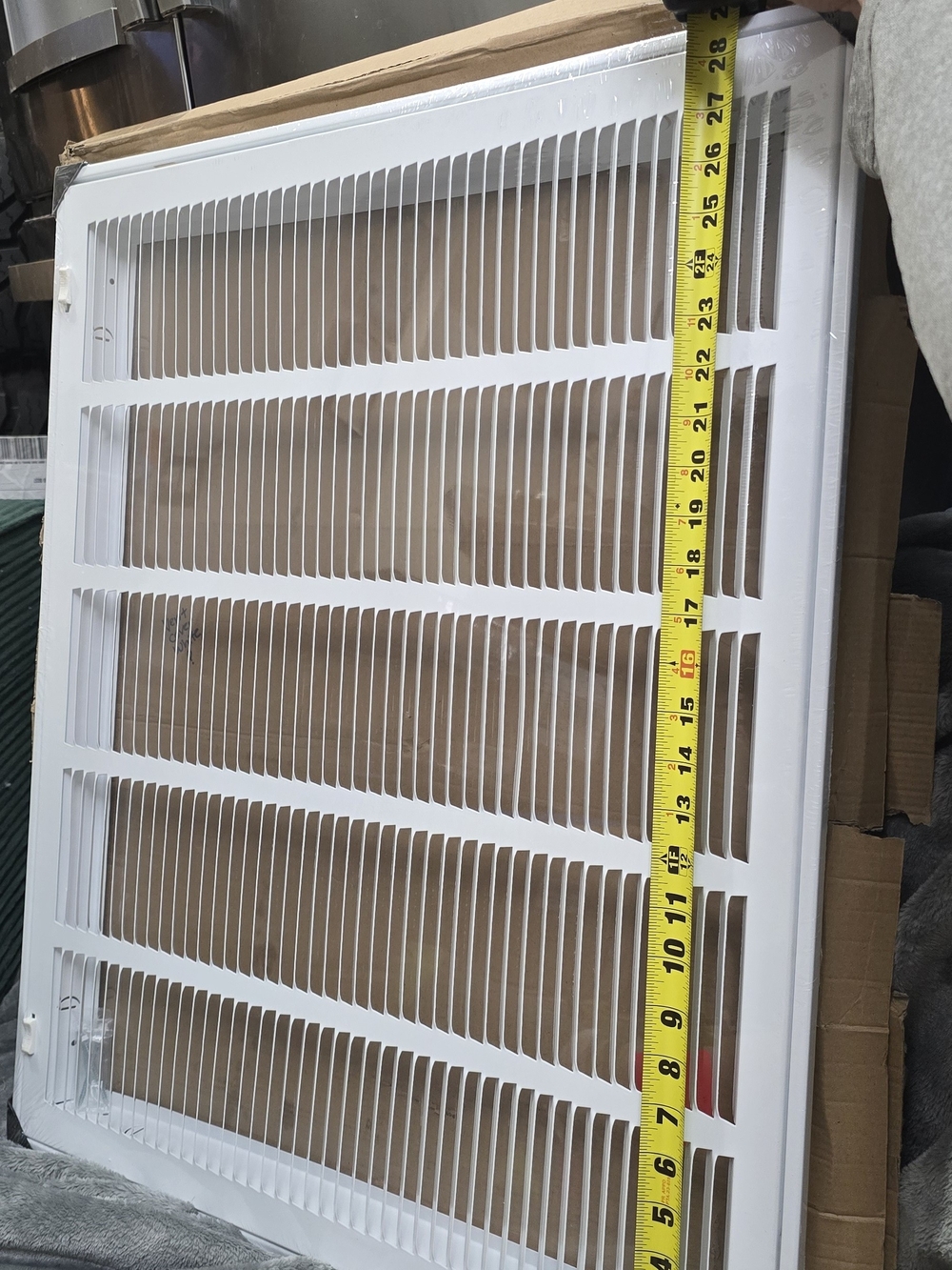 White Metal Return Air Vent Grille